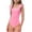 Pink, variant on Girls One Piece Swimsuit Ruffled Adjustable Strap Sleeveless Bathing Suit Slimming Swimwear (14-15 Years, Blue)