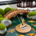thumbnail image 6 of MezoJaoie Aquarium Decor Floating Fisherman Aquarium Decor with Fishing Rod Feeder Figurines for Landscaping Home Paludarium Terrarium Studio Betta Shrimp Bearded Dragon methodical, 6 of 9