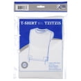 thumbnail image 5 of Camiseta interior Tzitzit Zion Judaica, 100% algodón kosher, color blanco, 5 of 5