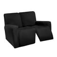 thumbnail image 1 of Stretch Recliner Sofa Covers Washable Soft for Cushion Couch Pets Black 6 Slices, 1 of 8