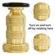 thumbnail image 2 of Fire Hose Nozzle 1-1/2 Inch NPSH/NPT Fire Hose Nozzle 100 Psi 75 Gpm Brass Fire Equipment Jet Fog Sprays Nozzle, 2 of 5