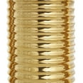 thumbnail image 4 of DecMode 4"W, 11"H Dimensional Ribbed Gold Ceramic Vase with Varying Shapes, Set of 3, 4 of 11