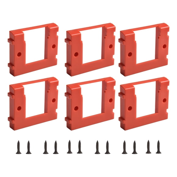 6Pcs Battery Holder Wall Mount Battery Dock Holder For Einhell Power X-Change Power Tool Holder Bracket Fixing Accessories