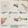 thumbnail image 4 of 40pcs Brass Folding Crimp Ends Round Real 18K golden Plated 10x7x6mm Hole: 2mm, 4 of 9