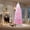 Pink Gradient, variant on Festisoul 6ft Pre-Lit Pencil Christmas Tree, Slim Artificial Christmas Tree with String Lights, Skinny Xmas Tree Holiday Decoration for Home, Office, Pink Gradient