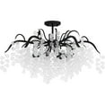 thumbnail image 2 of Quoizel Maple 6-Light Earth Black Semi-Flush Mount, 2 of 7