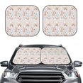 thumbnail image 2 of Balery 2 Piece Animals In Tribe Car Windshield Sun Shade|Foldable Front Windshield Shade for Car Front Window for Most Sedans SUV Truck-Medium, 2 of 7