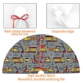 thumbnail image 4 of Rateoe Modern Excavator Print Christmas Tree Skirt 30" for Xmas Holiday New Year Party Circle Tree Mat Ornaments Decoration, 4 of 7