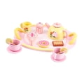 thumbnail image 3 of Juego de té infantil, juego de , pastel de juguete, postre, modelo, juguetes de princesa, tetera, tazas, bandeja para niños en edad preescolar, 3 of 9