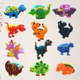 thumbnail image 3 of 20pcs PVC Dinosaur Finger Rings Funny Cartoon Finger Puppets Party Favors for Children Kids (Random Color), 3 of 7