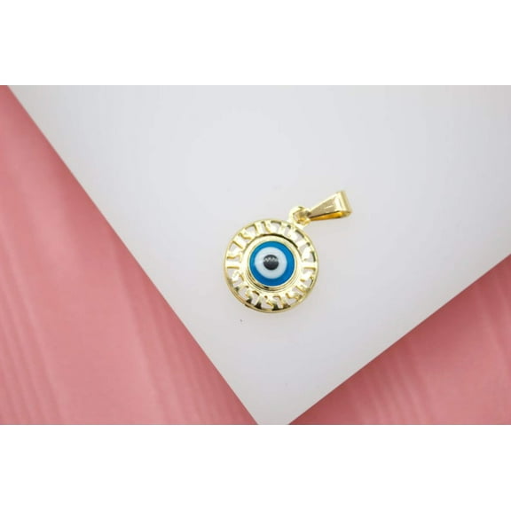 18K Gold Filled Evil Eye Pendant