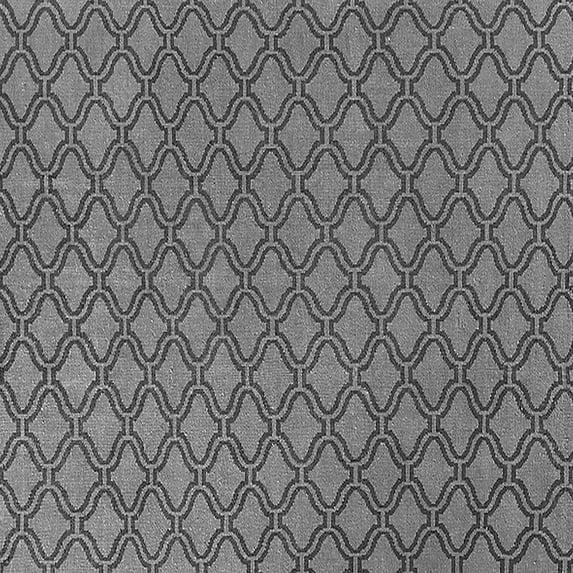 Ahgly Company Indoor Square Trellis Gray Modern Area Rugs, 6' Square