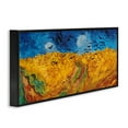 thumbnail image 3 of Stupell Industries Wheat Field with Crows Classic Landscape Painting Black Framed Art Print Wall Art, 24 x 10, 3 of 9