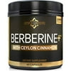 Berberine 1200mg HCL Plus Ceylon Cinnamon Capsules - Blood Sugar & Immune Support Supplements, AMPK Metabolic Activator Complex, Glucose Metabolism, Cardiovascular & Insulin Support - Made in USA