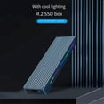 thumbnail image 2 of M.2 M Key SSD Enclosure Case 10/5Gbps USB3.1 NGFF Protocol -Navy Blue, 2 of 5