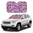 thumbnail image 3 of ZICANCN Car Sun Shades Front Windshield, Watercolor Petals Automotive Front Window Sun Shield Visor, Medium Size, 3 of 9