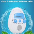 thumbnail image 4 of Hanging Waterproof Shower Clock Radio - Wireless Mini Portable Waterproof Battery Operated Shower Radio Speaker W/ Digital Clock, Lcd Screen For Home, 4 of 5