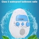 thumbnail image 4 of Miniradio reloj de ducha portátil inalámbrico colgante, resistente al agua, 4 of 5