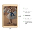 thumbnail image 2 of The Dance Studio - From an Original Color Painting by Edgar Degas c.1880 - 8 x 12 inch Vintage Wood Art Sign, 2 of 4