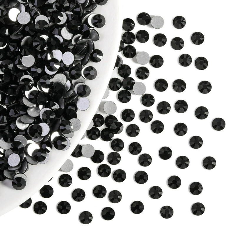 Beadsland Flatback Rhinestones Bulk,14400pcs, Black, SS10, 2.7-2.9mm, Women's, Size: SS10/14400pcs