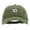 Olive, variant on Soccer Ball Embroidered Washed Solid Pigment Dyed Cotton Twill Brass Buckle Cap - Olive OSFM