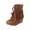 Yellow, variant on Women's Tassel Ankle Round Toe Hidden We𝖽ge Heel Boot Retro Western Cowboys Booties Dress Short Boot Pull-on Wide Calf Booties Fall Winter Outdoor Walking Shoes
