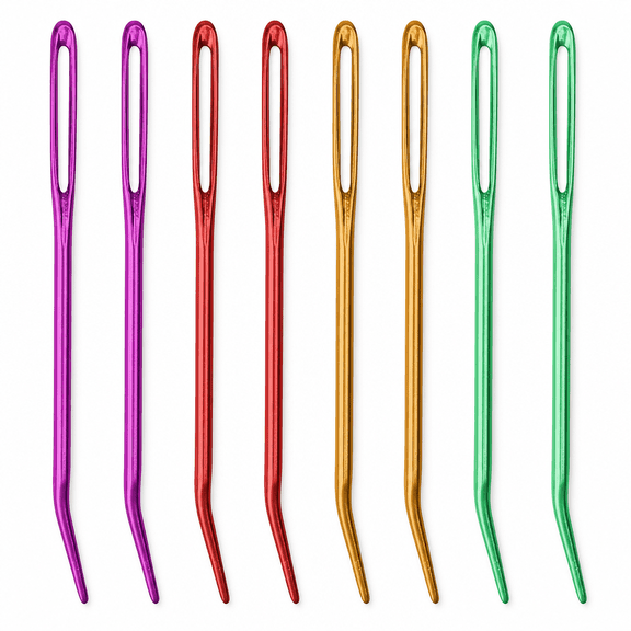 16 Count Mega Pack Bent Tip Big Eye Needles for Yarn & Tapestry