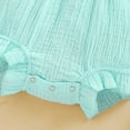 thumbnail image 6 of Gunia Rompers For Girls,Sleeveless Button Ruffle Jumpsuit Headband Kids Jumpsuit Fashion Overalls For Girls,6-12 Months, 6 of 8