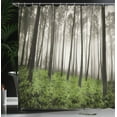 thumbnail image 4 of Ambesonne Shower Curtain, , 69"Wx70"L, Green Brown, 4 of 5