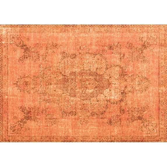 Ahgly Company Indoor Rectangle Persian Orange Bohemian Area Rugs, 8' x 12'