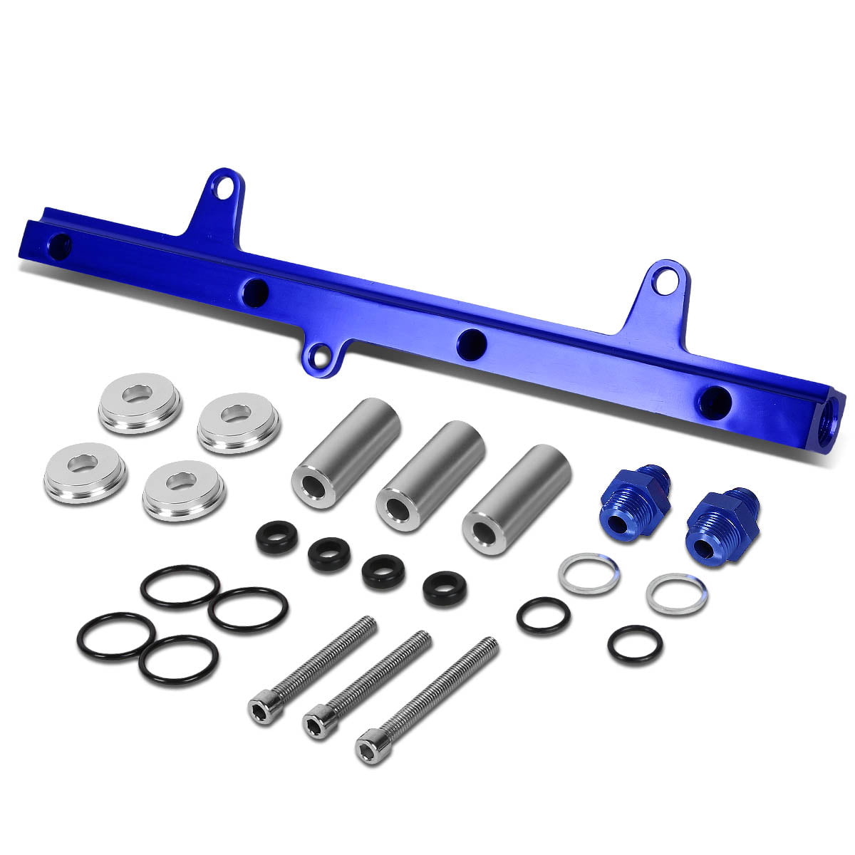 For Nissan 240SX Top Feed High Flow Fuel Injector Rail Kit S13 SR20DET Blue 