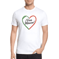 thumbnail image 1 of Playera Blanca Camiseta Unisex Estampada Corazón Viva México, Fiestas Patrias, 1 of 5
