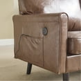thumbnail image 6 of Breathable Fabric With Skin- Upholstery & Zippered Cover (brown Pu -powered Stable Wood Legs, 6 of 6
