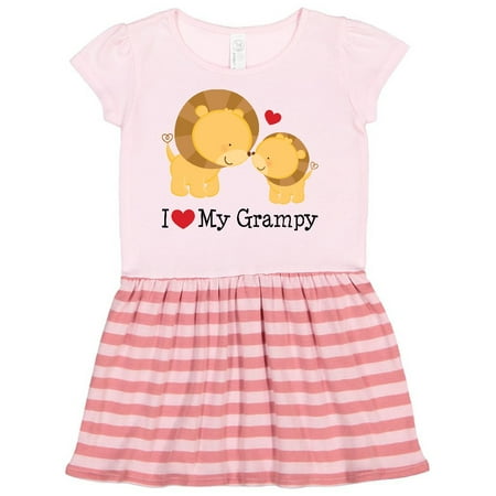 

Inktastic I Love My Grampy grandkids Gift Toddler Girl Dress