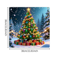 thumbnail image 3 of Christmas Diamond Art Kit for Adults, Christmas Tree Pearl Diamond Painting, Christmas Home Decor Craft Kit for Adults, 10 X 10 Inch, 3 of 5
