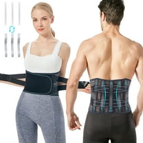 Mercase Back Support Brace, Breathable Mesh Lumbar Support Belt for Lower Back Pain Relief for Men and Women, Sciatica, Herniated Disc, M (25.9-32.6")