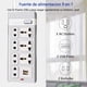 thumbnail image 4 of Multicontacto 7 Conexiones 2 Puertos Usb 2500w DOSYU, 4 of 6
