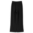 thumbnail image 6 of Girls Wide Leg Sweatpants Textured Cotton Joggers High Waist Loose Pockets Soft Casual Sport Pants Baggy Causal Open Bottom, 6 of 9
