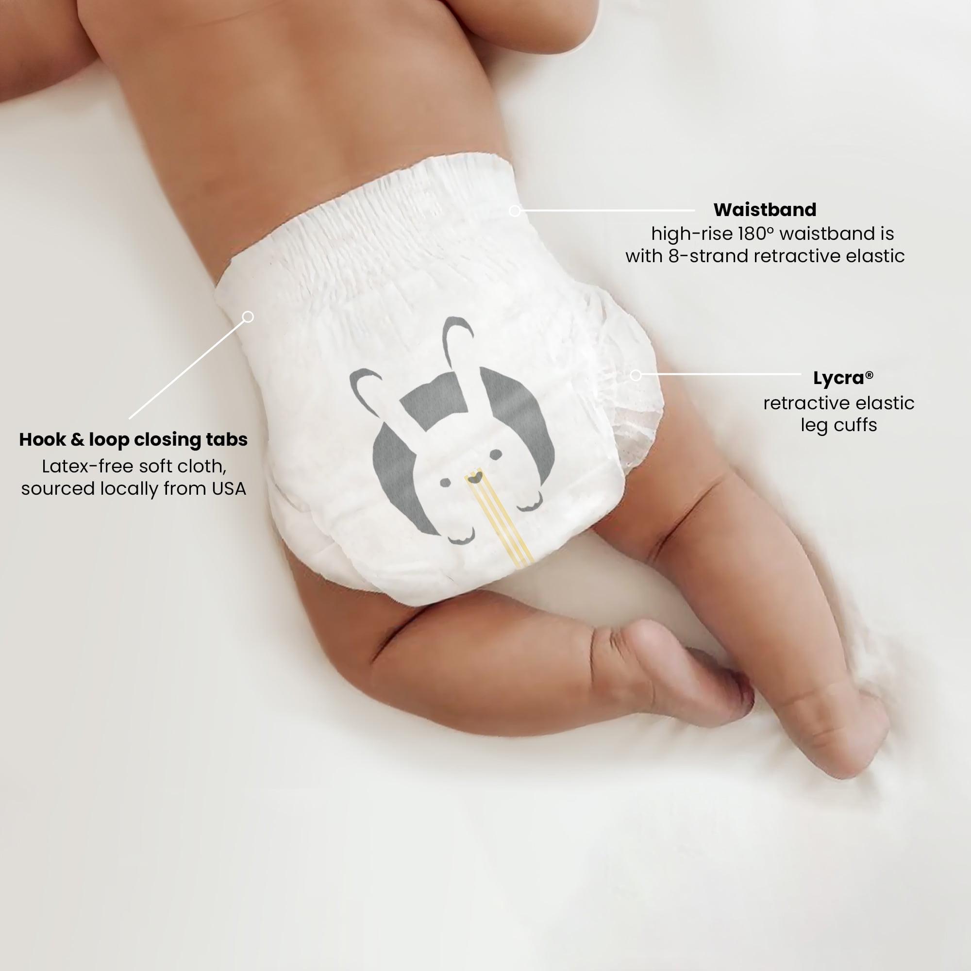 PARASOL Clear+Dry Disposable Diapers | RashShield Protection, Leakproof Design, Hypoallergenic | Size 3, (16-28 lbs) Box of 64 Count
