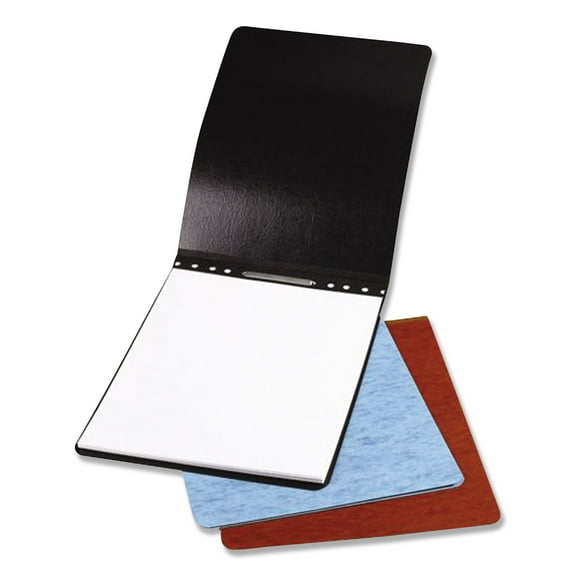 Pressboard Report Cover, Two-Piece Prong Fastener, 2" Capacity, 8.5 X 11, Black/black | Bundle of 5