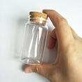 thumbnail image 3 of 6pcs 50ml Small Glass Bottles Vials Jars Glass with Cork Stopper Storage Bottle 50ml 37x70mm(1.45x2.75inch), 3 of 4