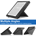 thumbnail image 2 of For Kobo Sage 8" E-Reader Released 2021, Soft TPU Matte Back Cover, Slim Smart Folio Cover with Magnetic Closure and Kickstand - Grey, 2 of 4