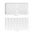 thumbnail image 3 of Silicone Soap Dish Soap Holder Kitchen Sponge Tray Soap Box for Kitchen Sink White L, 3 of 8