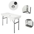 thumbnail image 3 of 4 Ft. Party Folding Ice Table with Matching Skirt White, 3 of 5