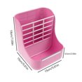 thumbnail image 2 of ziyahi Stand Plastic Small Animals Feeder Removable 2 -in -1 Pet Food Feeder Rack Fixed Feeder Pink, 2 of 6