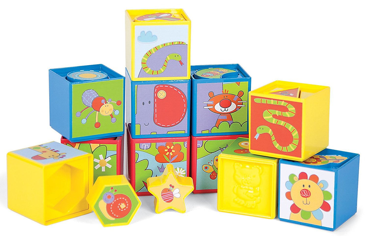 Shape Sorter Puzzle Blocks by, One block set, so much to