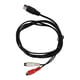thumbnail image 3 of Cable DIN 5PIN macho a 2RCA hembra Cable adaptador RCA profesional para equipos de sonido antiguos 4.9 pies, 3 of 10