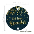 thumbnail image 6 of Inkdotpot Let Love Sparkle Wedding Bottle Tag Real Gold Foil Favor Hang Tags Pack Of 100, 6 of 7