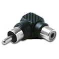 thumbnail image 4 of 10x RCA Right Angle Connector Plug Adapters Stable and Tight Structure for Extending Audio and Video Cables, RCA Male to Female, 4 of 4