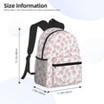 thumbnail image 4 of Vsdgher Floral Print Unisex Large Capacity Bookbag Schoolbag Casual Daypack for High School/College/Teens/Travel/Work, 4 of 8